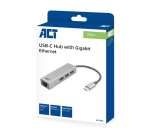 Hub ACT USB-C 3.0 3x USB-A Ethernet Gigabit