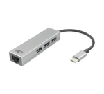 Hub ACT USB-C 3.0 3x USB-A Ethernet Gigabit