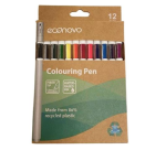 Feutre couleur Econovo assorti blister 12 pièces