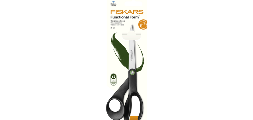 Ciseaux Fislars  ReNew Functional Form universels 21cm noir