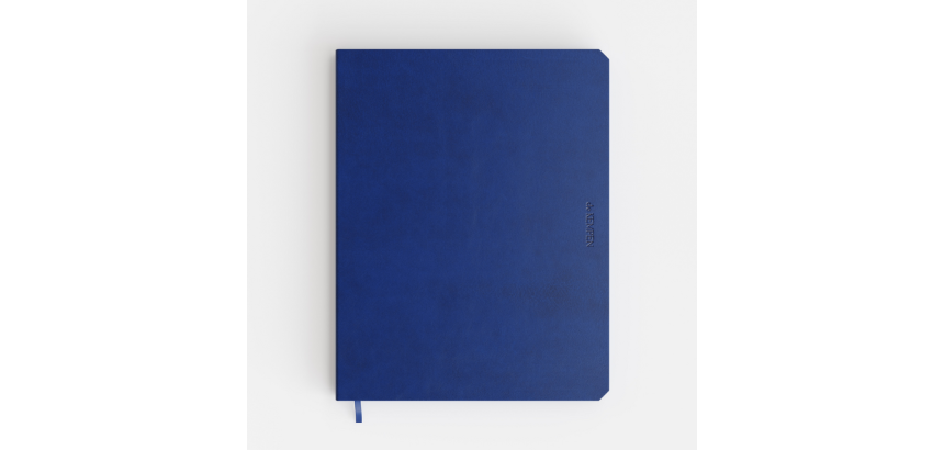Notitieboek de KEMPEN Blue Note 171x220mm blanco 192 pag 90gr blauw