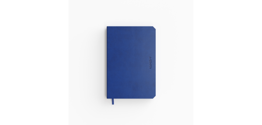 Notitieboek de KEMPEN Blue Note 110x160mm blanco 160 pag 90gr blauw