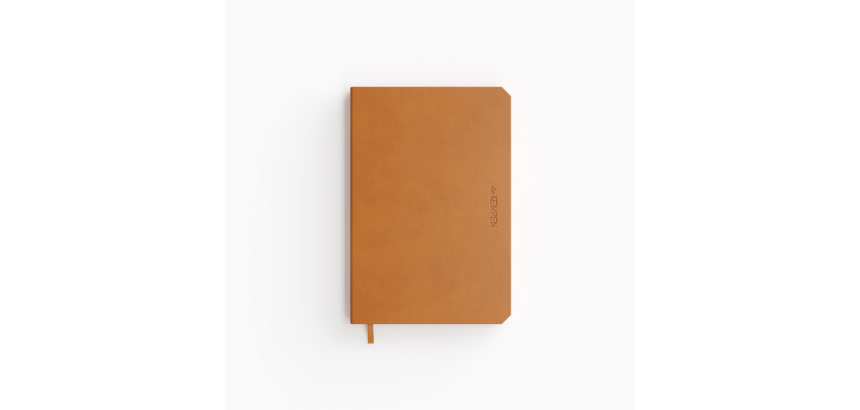 Notitieboek de KEMPEN Atlas 110x160mm blanco 160 pagina's 90gr bruin