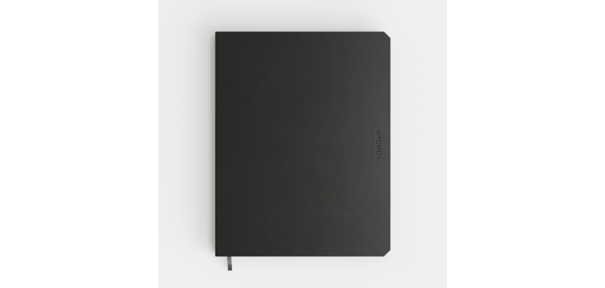 Carnet de notes De KEMPEN Ashblack 171x220mm ligné 192 pages 90g noir