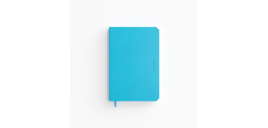 Notitieboek de KEMPEN Limitless 110x160mm blanco 160 pag 90gr felblauw