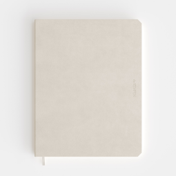 Carnet de notes De Kempen Cotton Vanilla 171x220mm uni 192 pages 90g blanc