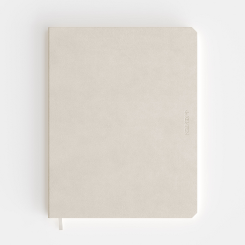 Notitieboek de KEMPEN Cotton Vanilla 171x220mm blanco 192 pagina's 90gr wit