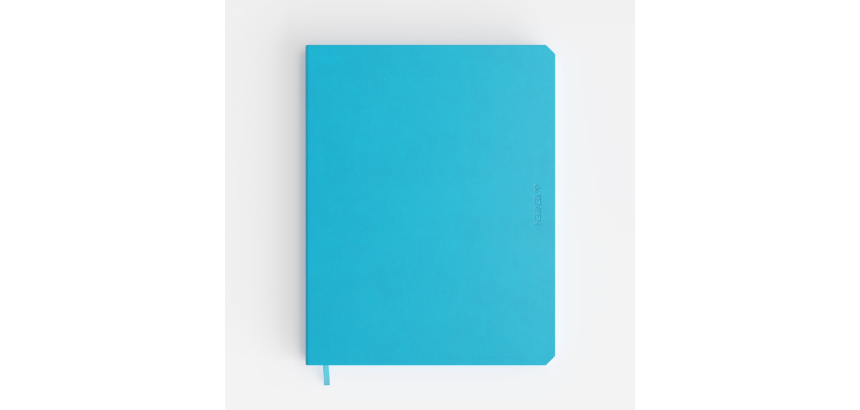 Notitieboek de KEMPEN Limitless 171x220mm blanco 192 pag 90gr felblauw