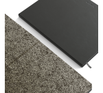 Notitieboek de KEMPEN Ashblack 171x220mm blanco 192 pag 90gr zwart