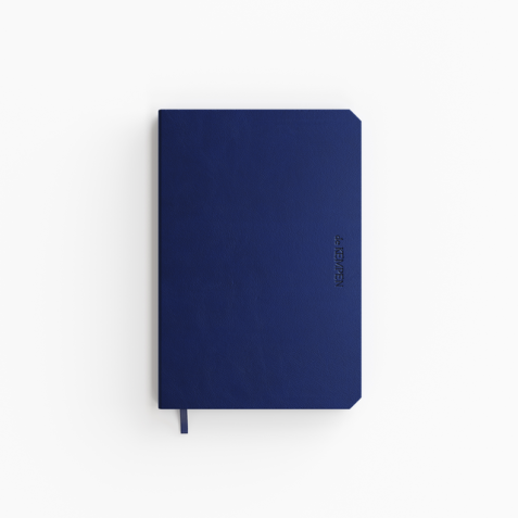 Carnet de notes De Kempen Silence 110x160mm ligné 160 pages 90g bleu foncé