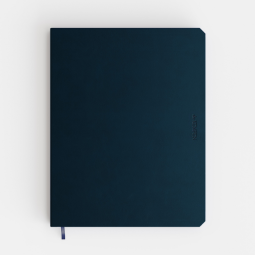 Carnet de notes De Kempen Silence 171x220mm uni 192 pages 90g bleu foncé