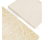 Notitieboek de KEMPEN Cotton Vanilla 110x160mm lijn 160 pag 90gr wit