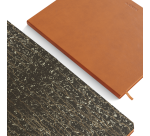 Notitieboek de KEMPEN Atlas 171x220mm blanco 192 pagina's 90gr bruin