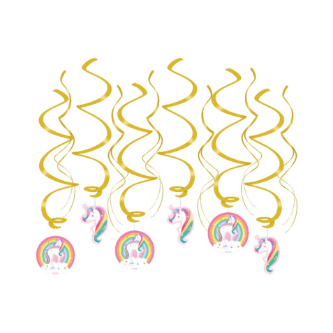 Swirl decorations Unicorn