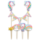 Cake decoratie Unicorn 9 stuks