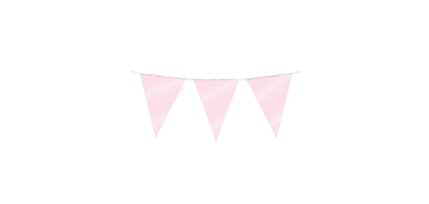 Drapeaux Party Foil rose bébé