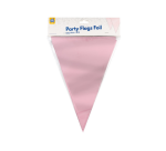 Drapeaux Party Foil rose bébé