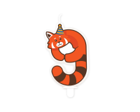Bougie Jungle 9 Panda rouge