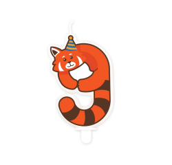 Bougie Jungle 9 Panda rouge