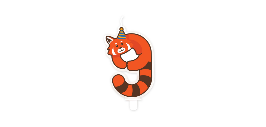 Jungle Candle 9 Red Panda