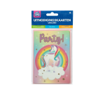 Carte d'invitation Licorne