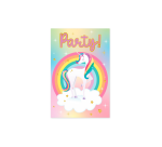 Carte d'invitation Licorne