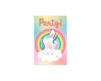 Carte d'invitation Licorne