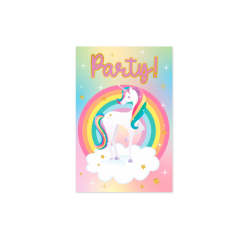 Carte d'invitation Licorne