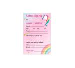 Carte d'invitation Licorne