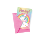Carte d'invitation Licorne