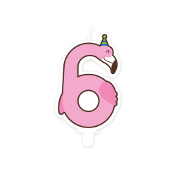 Bougie Jungle 6 Flamant rose