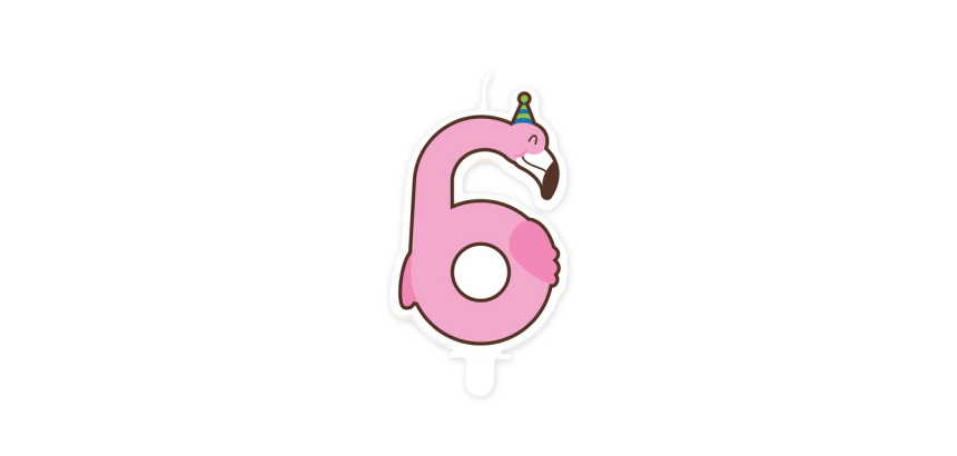 Bougie Jungle 6 Flamant rose