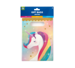 Sachet cadeau Licorne papier 23x16,5cm 6 pièces