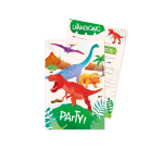 Carte d'invitation Dino