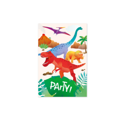 Carte d'invitation Dino