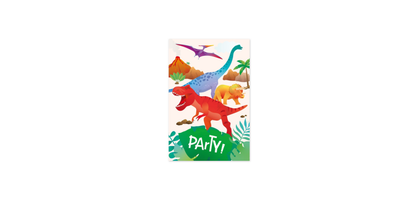 Dino Invitation Card