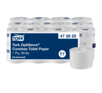 Toiletpapier Tork T7 Universal OptiServe Coreless 1-laags 144m wit 472620