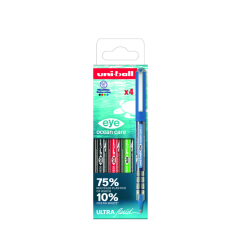 Rollerpen Uni-ball Eye Ocean Care medium assorti 4 stuks
