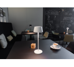 Tafellamp MAUL Nina LED oplaadbaar dimbaar wit