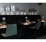 Tafellamp MAUL Nina LED oplaadbaar dimbaar wit