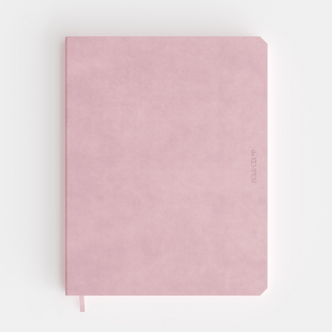 Notitieboek de KEMPEN Brut 171x220mm blanco 192 pagina's 90gr roze