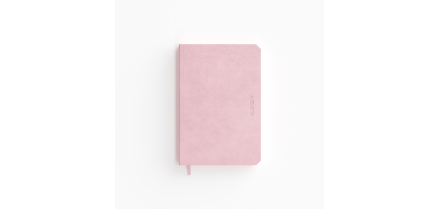 Notitieboek de KEMPEN Brut 110x160mm blanco 160 pagina's 90gr roze