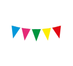 Drapeaux Party PE Multicolore