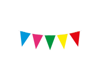 Drapeaux Party PE Multicolore