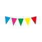 Party Flag PE Multi Colour