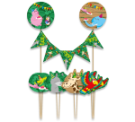 Jungle Cake Decoration 9 Pieces