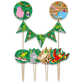 Cake decoratie Jungle 9 stuks