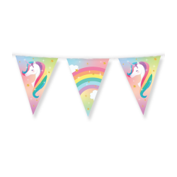 Guirlande drapeaux Licorne film 10m