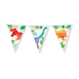 Party Flags foil Dino