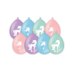 Ballonen Unicorn 30 cm 8 stuks pastel